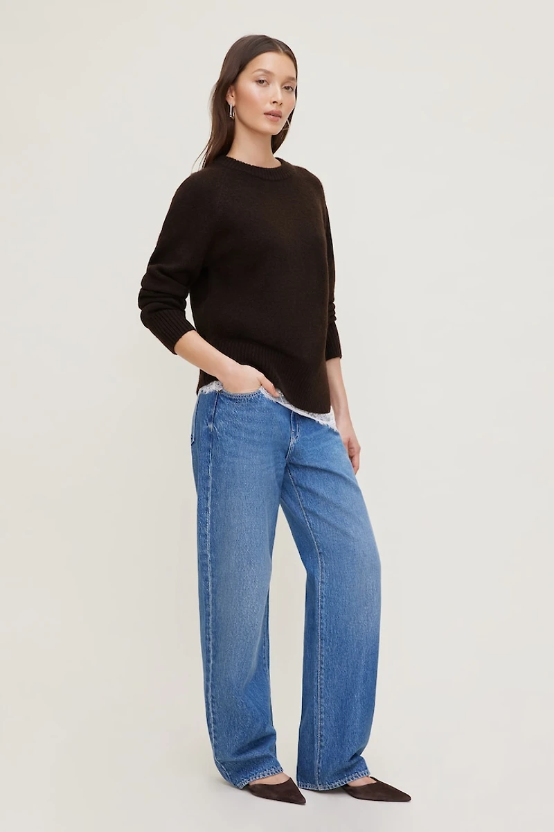 Mika Mid Rise Relaxed Straight Leg Jeans
