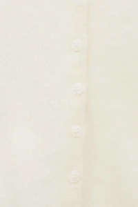 Cardigan à manches courtes en mohair de qualité supérieure