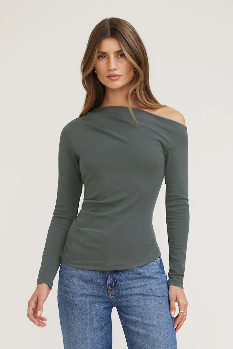 Cleo Long Sleeve Off Shoulder Top