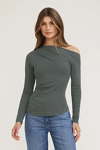 Cleo Long Sleeve Off Shoulder Top