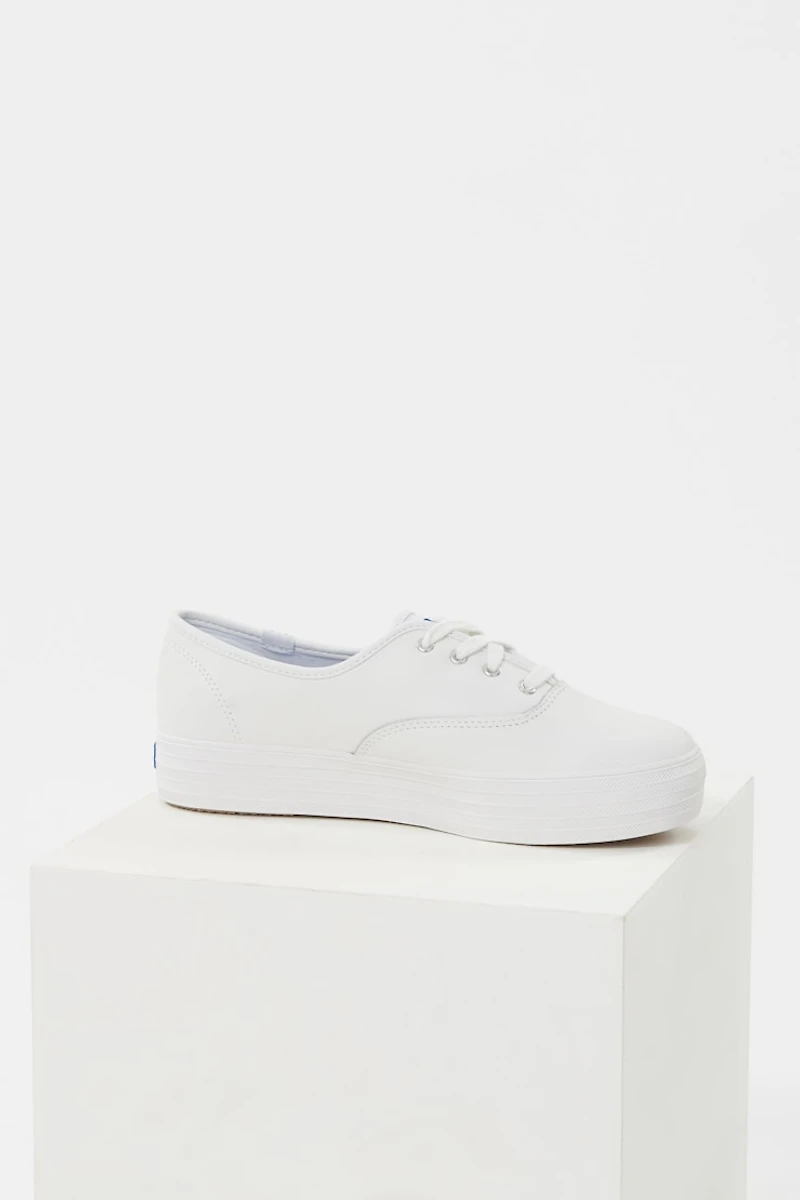 KEDS Triple Leather Platform Sneakers