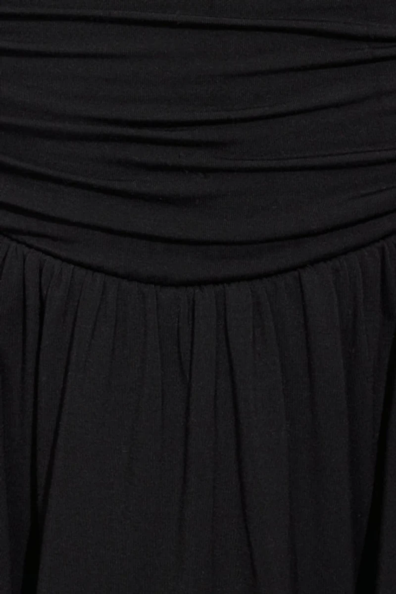 Plunge Halter Fit & Flare Dress