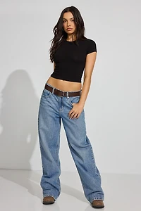 SuperSoft Crewneck Cropped T-Shirt
