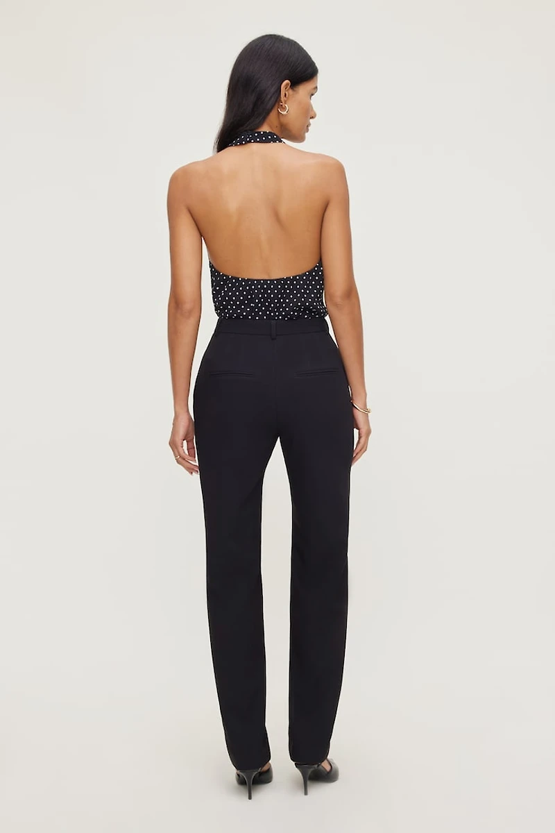 Pintuck Straight Leg Pants