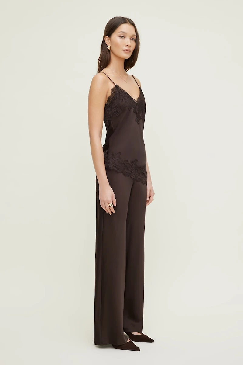 Izzy Wide Leg Satin Pants