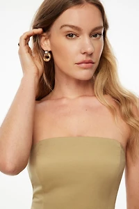 Structured Bare Mini Dress