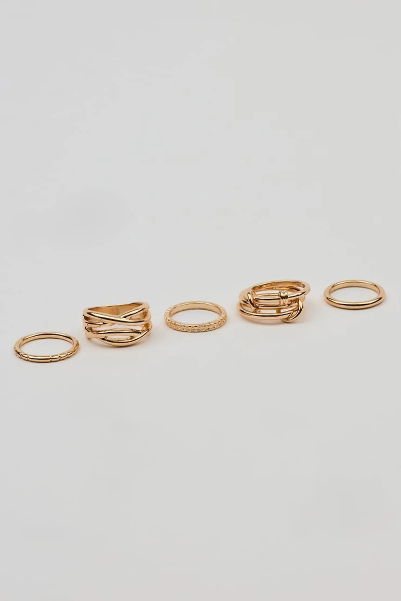 Set of 7 Modern Rings