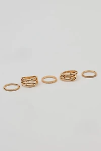 Set of 7 Modern Rings