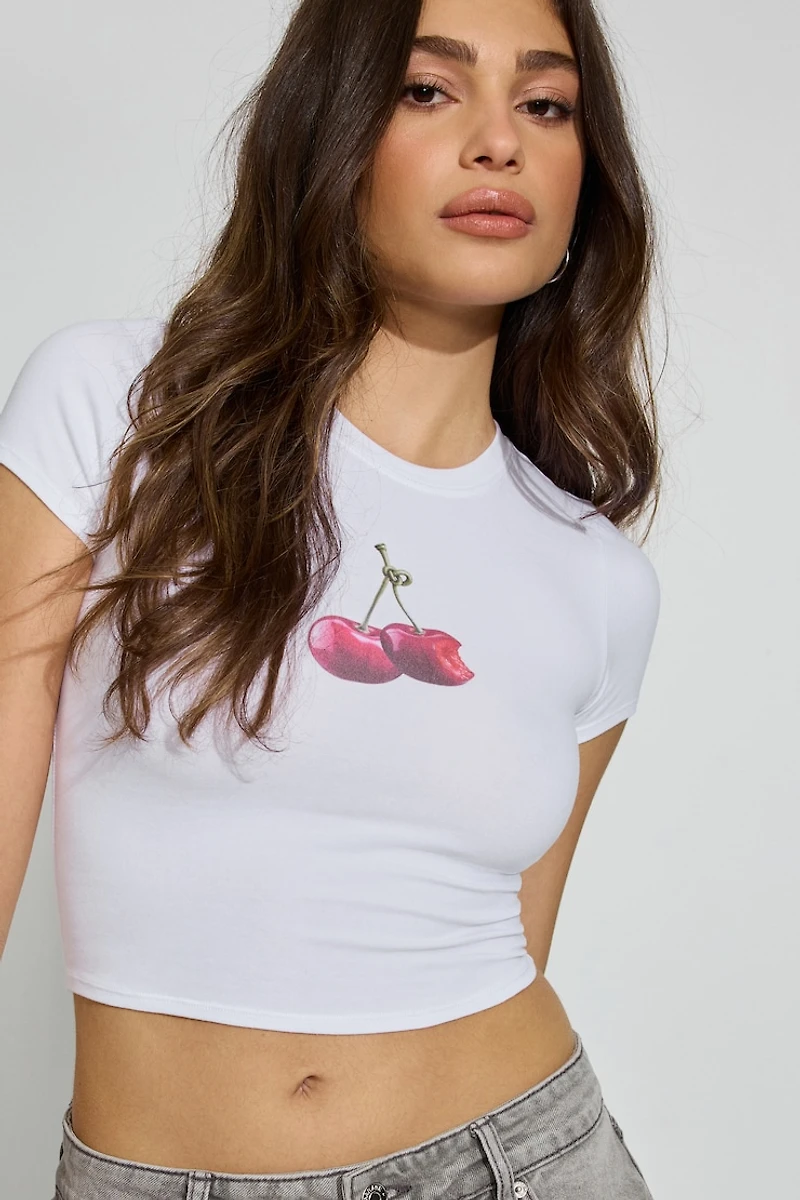 SuperSoft Cropped Crewneck T-Shirt
