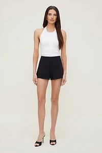 Darted Ultra High Rise Mini Shorts