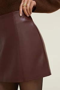 Kylie Faux Leather Mini Skirt