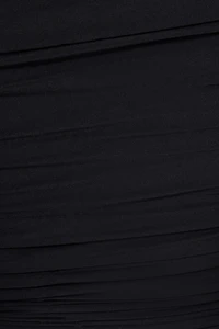 Justaucorps en jersey froncé à épaules dégagées