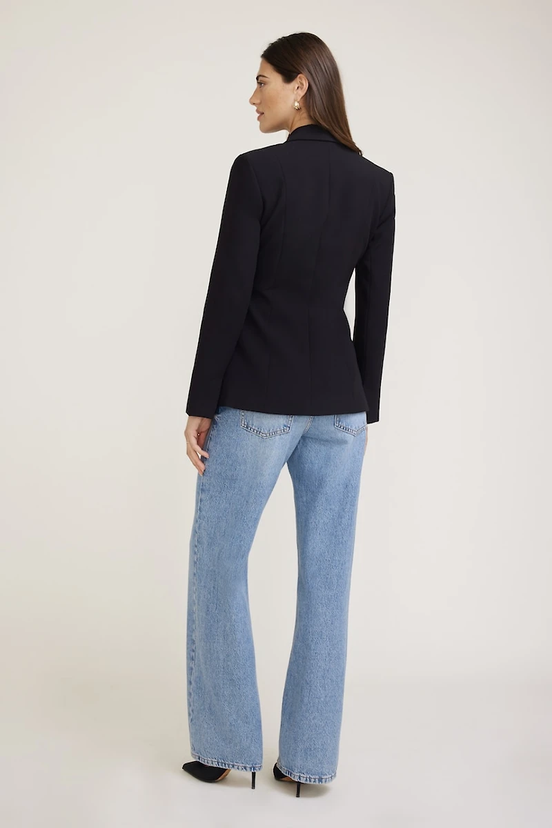 Fitted Single Button Blazer