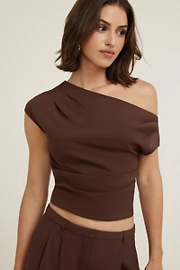 Draped Off Shoulder Top