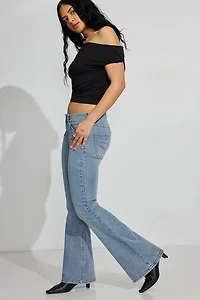 Low Rise Flare Jeans