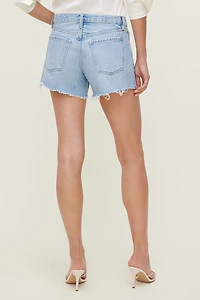 Short en denim décontracté à taille mi-haute James