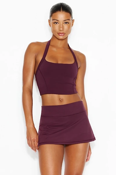 Active Low Rise A-Line Waistband Micro Skort