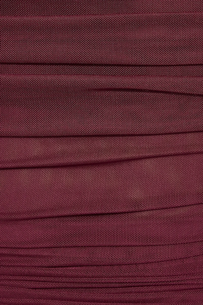 Haut en maille à manches longues épaules dégagées