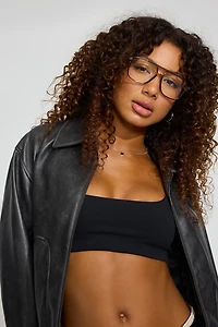 Lunettes de lecture anti-lumière aviateur rétro