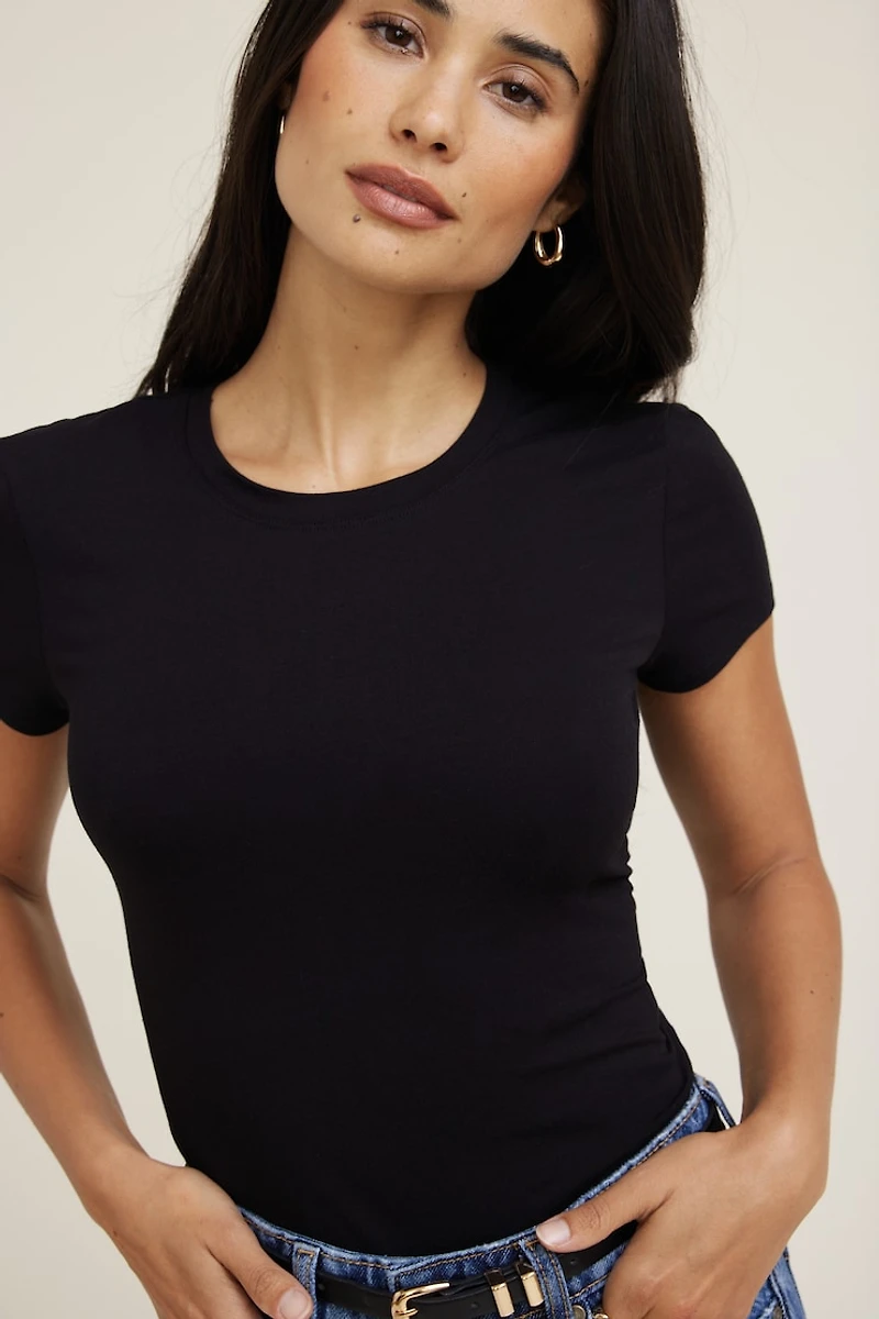 Fitted Jersey T Shirt