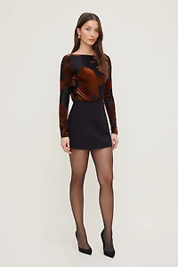 Burnout Cowl Back Bodysuit