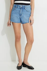 Claudia High Rise Mom Denim Shorts
