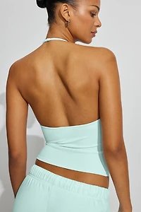 Sleek Plunge Halter Top