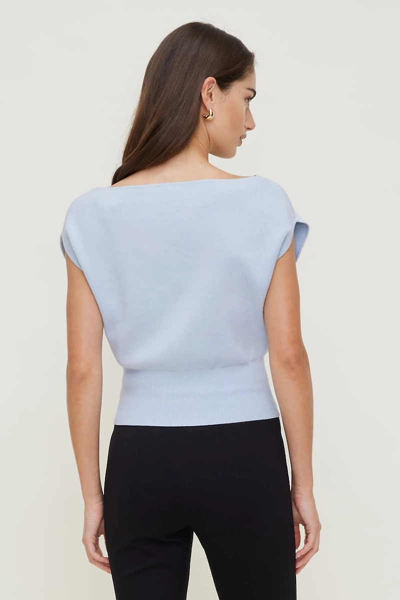 Chandail à col bateau