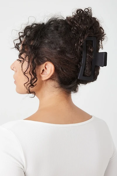 Grosse pince à cheveux rectangulaire
