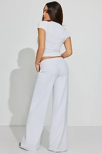 StretchTerry™ Wide Leg Pants