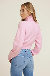 Ellora Crop Turtleneck Sweater