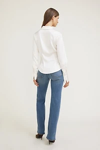 Eva Cinched Satin Shirt