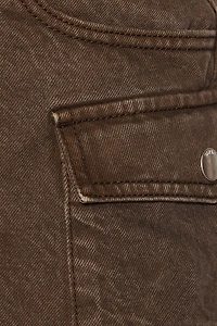 Microjupe-short cargo