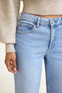 Mika Mid Rise Relaxed Straight Leg Jeans