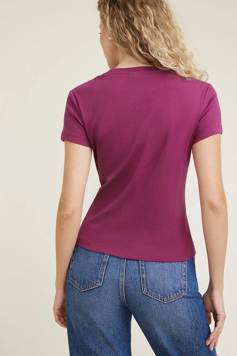 Emy Slim Cotton T Shirt
