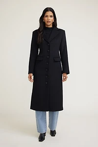 Cinched Wool Coat