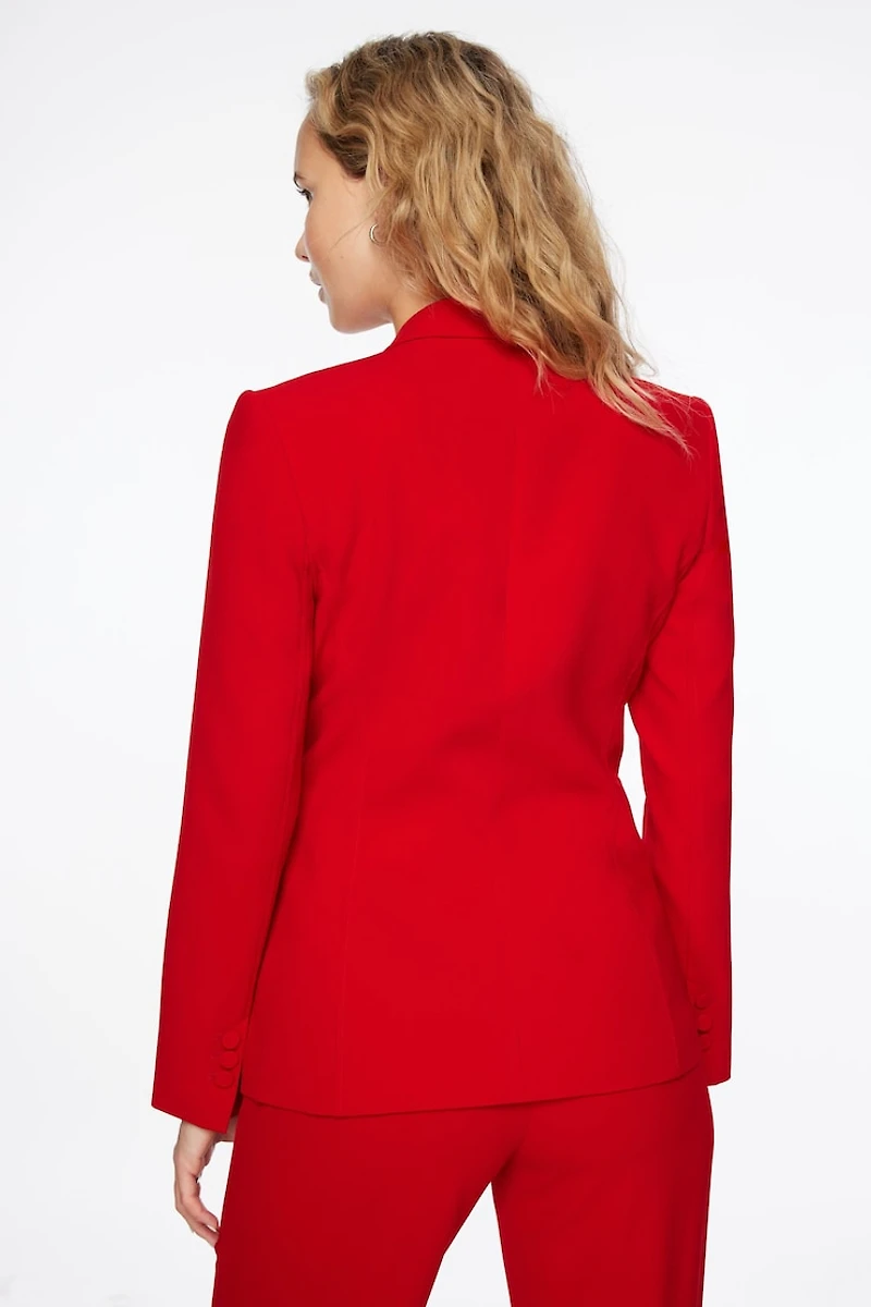 Fitted Double Breasted Blazer