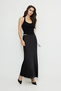 Mary Ribbed Halter Top