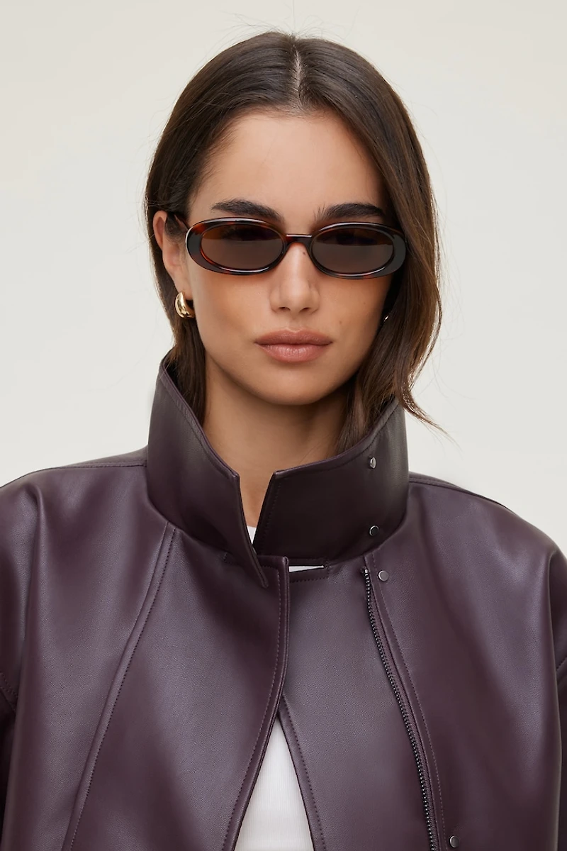 LE SPECS | Outta Love Oval Sunglasses