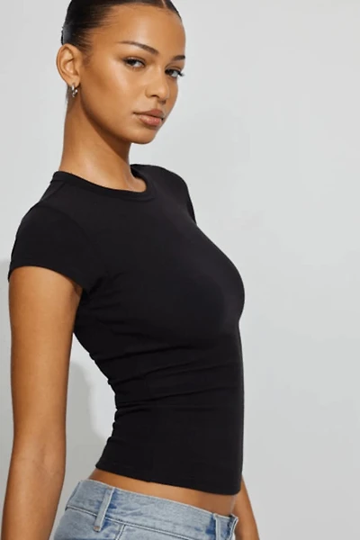 Ribbed Crewneck T-Shirt