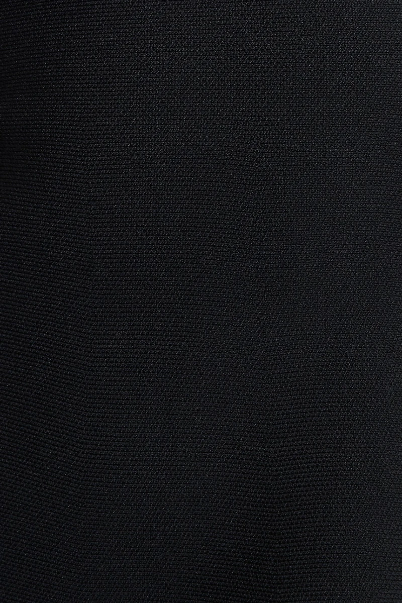 Scalloped Knit Mini Tube Dress