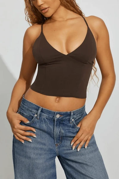 Lace-Up Back Halter Top