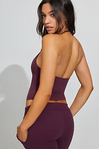Sleek Plunge Halter Top