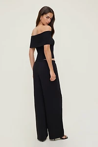 Pantalon fluide à jambe large Leo