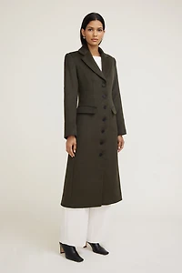 Cinched Wool Coat