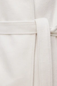 Belted Wool Wrap Coat