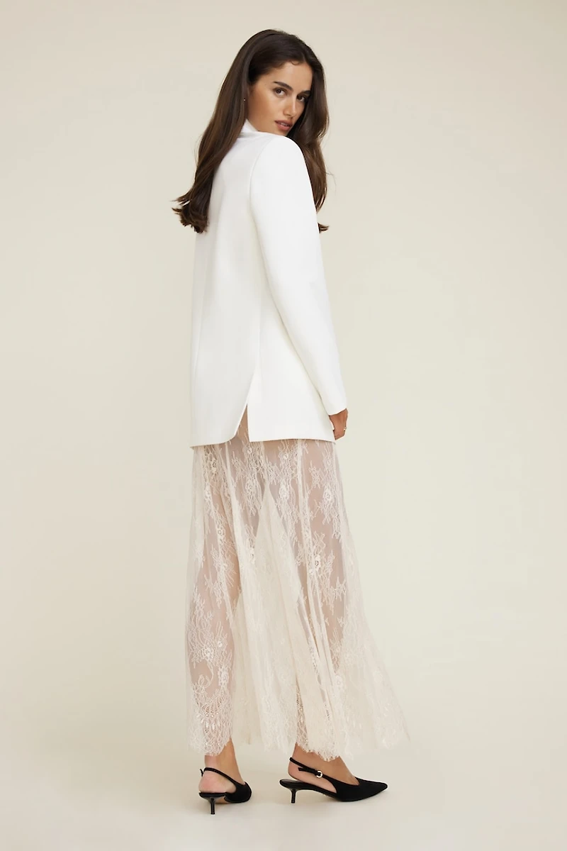 Sheer Lace Maxi Skirt