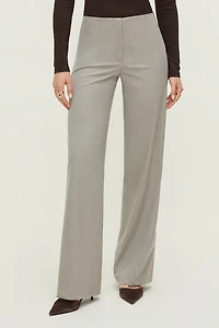Frankie Pinstripe Slim Bootcut Pants
