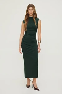Bria Sculpt Mock Neck Maxi Dress