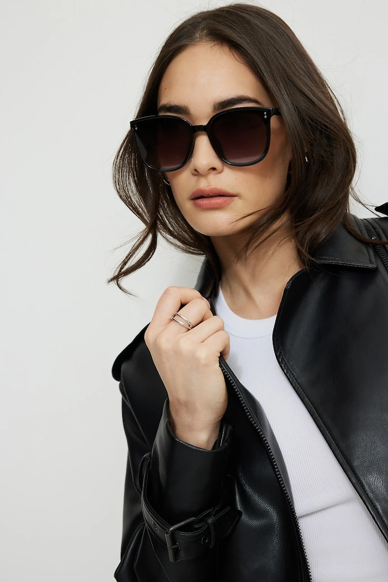 Flat Wayfarer Sunglasses